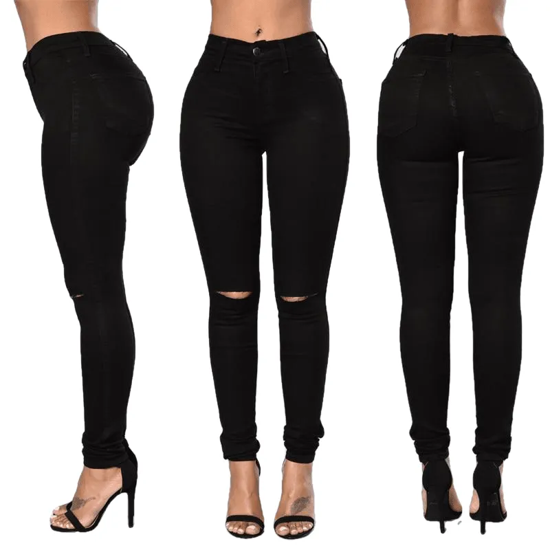 High Waist Skinny Fashion Boyfriend Jeans