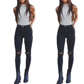 High Waist Skinny Fashion Boyfriend Jeans