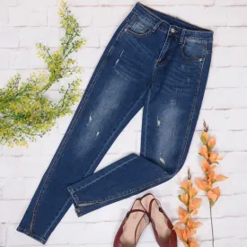 High Waisted Ripped Jeans