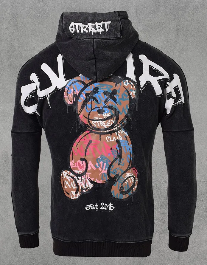 Hoodie Graffiti Washed