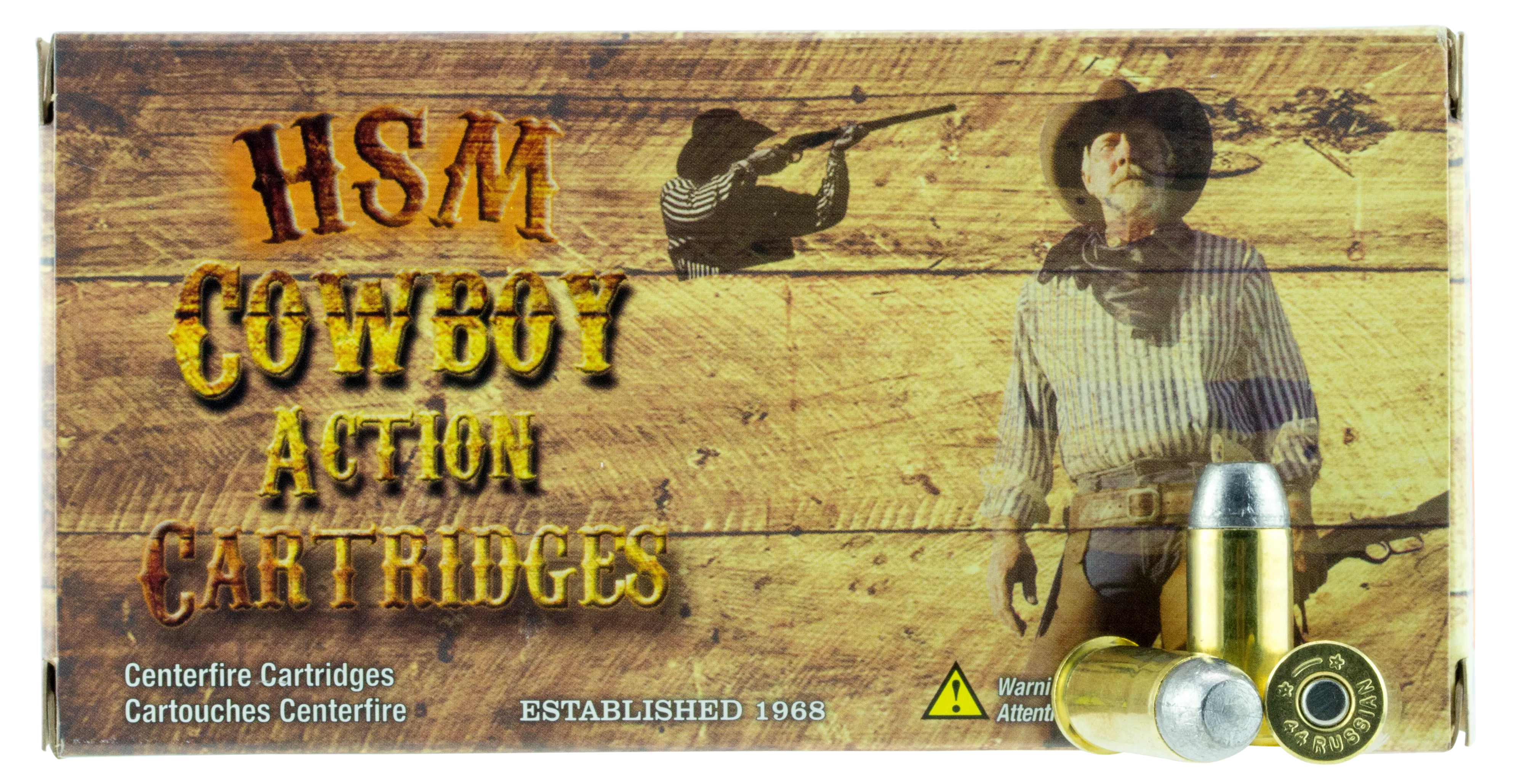HSM 44R1N Cowboy Action 44 Russian 200 GR RNFP 20 Bx/ 10 Cs