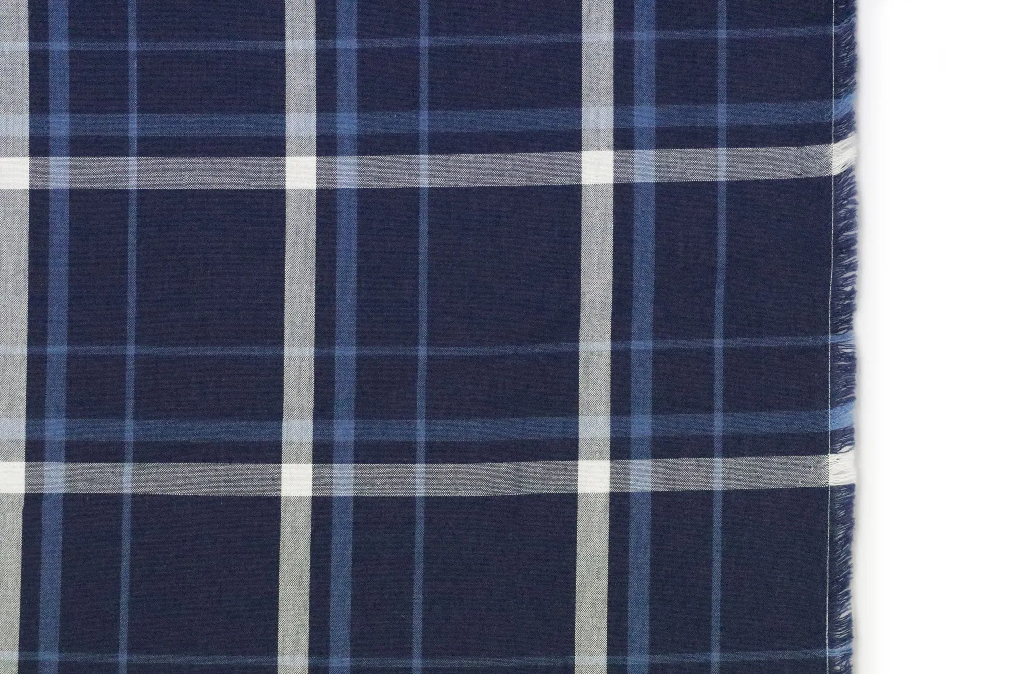 INDIGO PLAID.