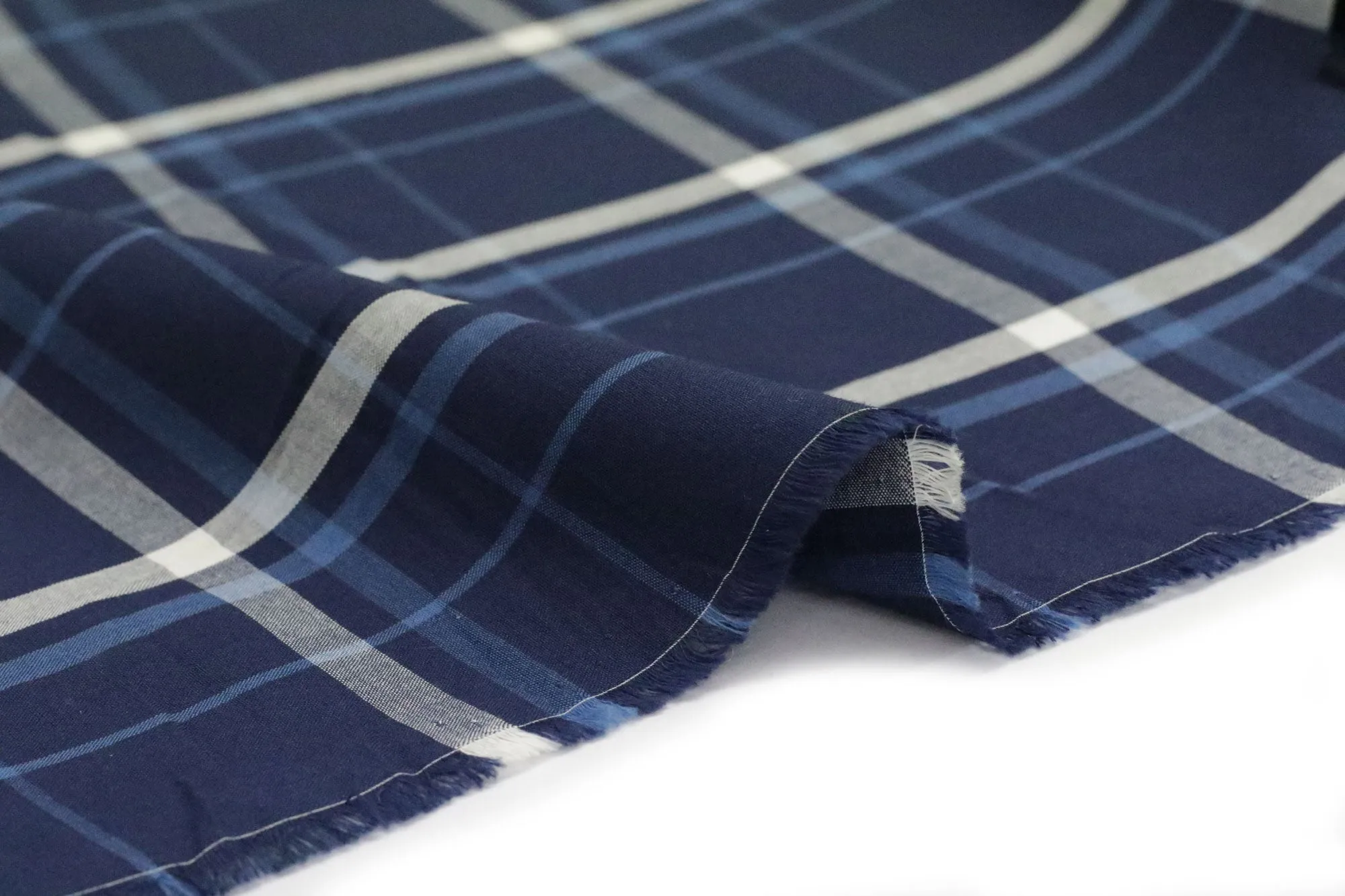 INDIGO PLAID.