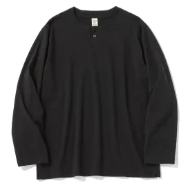 Jackman L/S Henleyneck T-Shirt Black