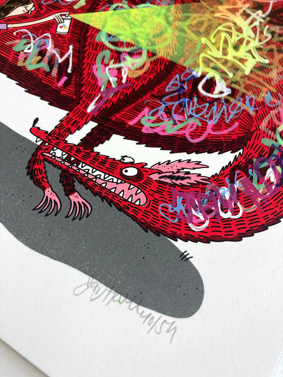 Jay Howell: Big Red Graffiti Dog