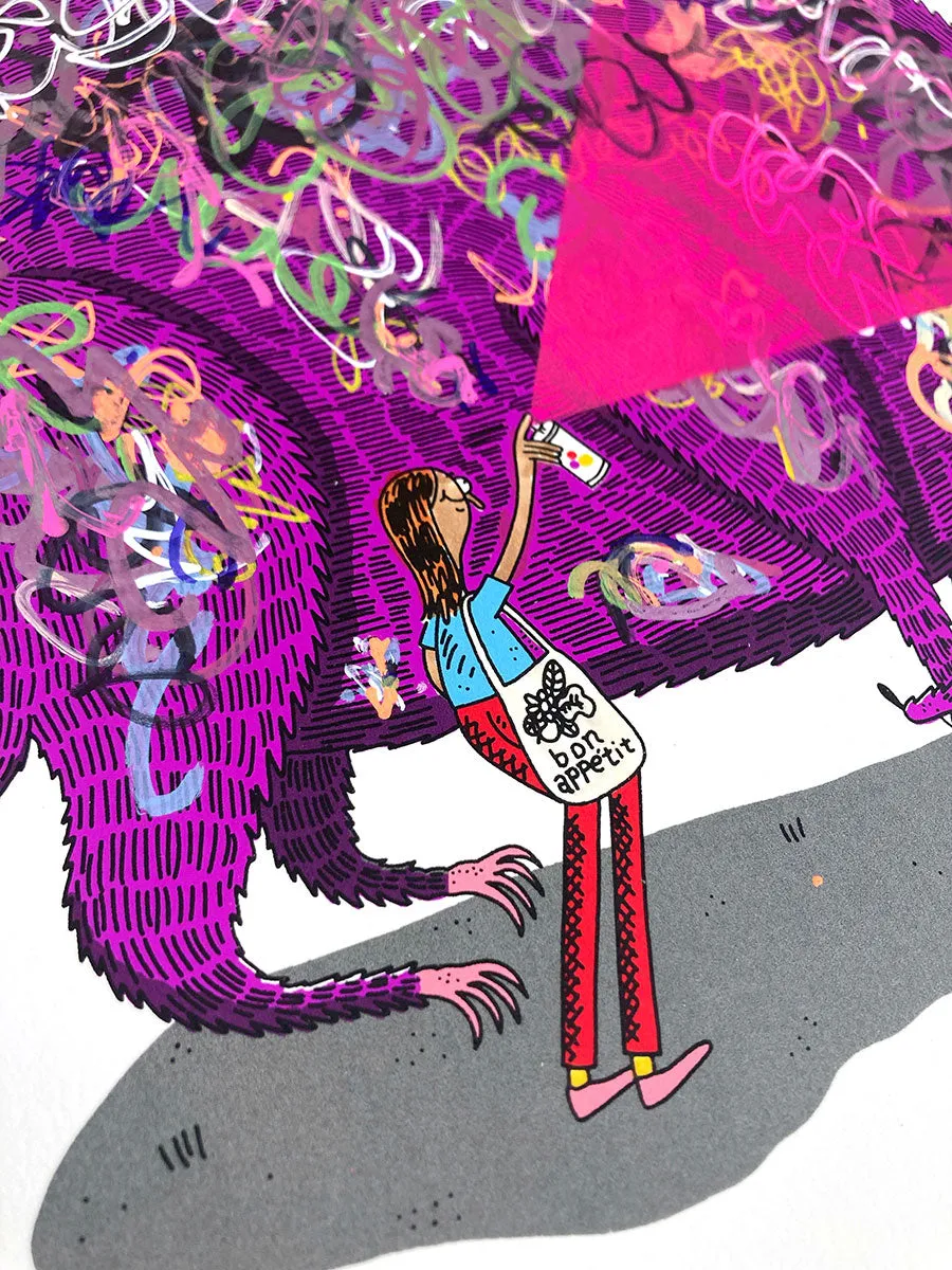 Jay Howell: Big Red Graffiti Dog