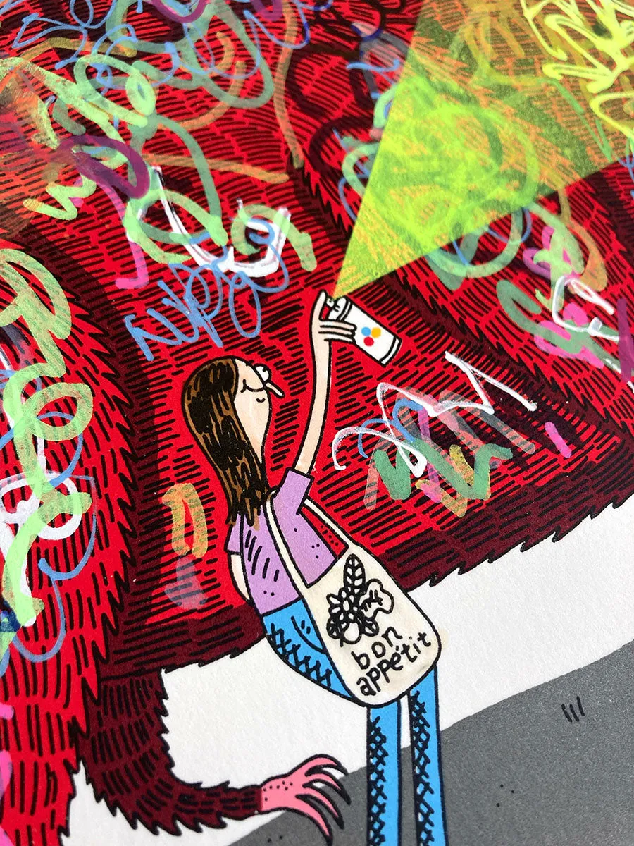 Jay Howell: Big Red Graffiti Dog