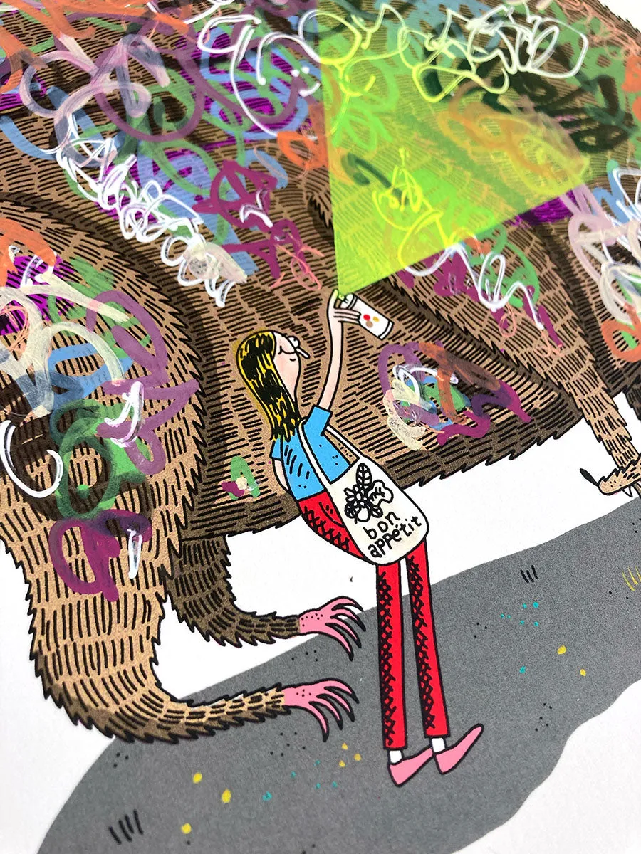 Jay Howell: Big Red Graffiti Dog