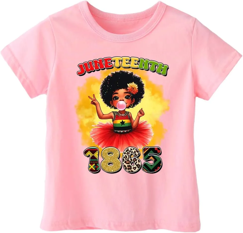 Juneteenth Shirts Kids  Toddler Juneteenth Shirt, Short-Sleeve T-Shirt for Toddler Boys & Girls, Ages 2-8