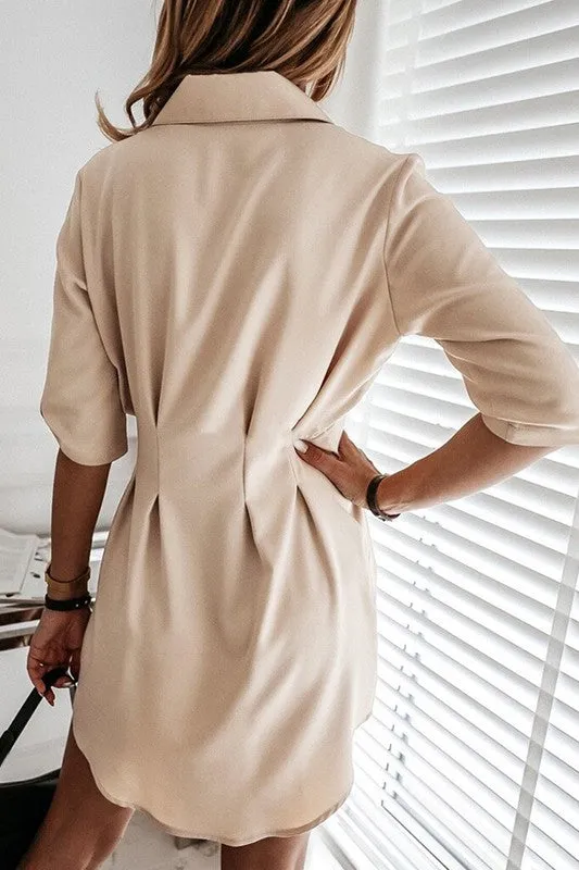 Kali Button Down Shirt Dress