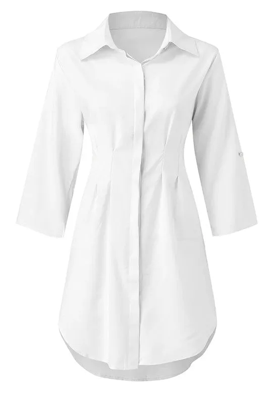 Kali Button Down Shirt Dress