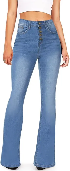 KDF Flare Jeans for Women Women's Bootcut Bell Bottom Jeans High Waisted Stretch Slimming Bell Bottoms Jeans KDF Flare Jeans for Women Women's Bootcut Bell Bottom Jeans High Waisted Stretch Slimming Bell Bottoms Jeans
