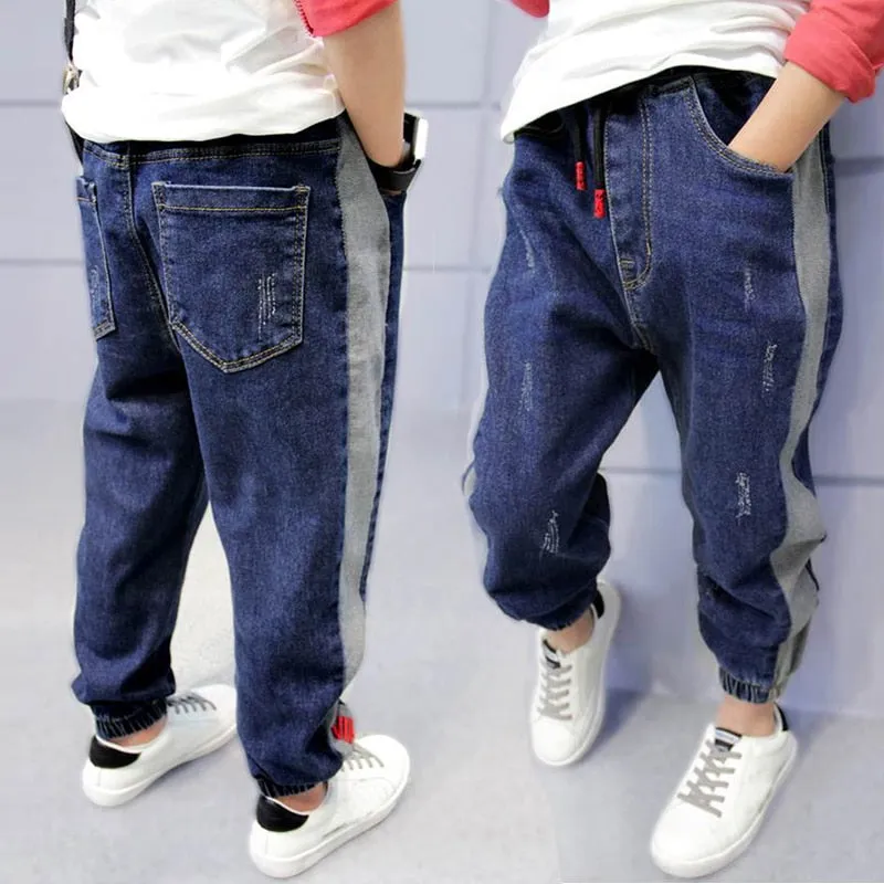 Kids Boys Jeans Loose Denim Clothing Pants Fashion Boy Casual Cowboy Long Pants - BJN0110