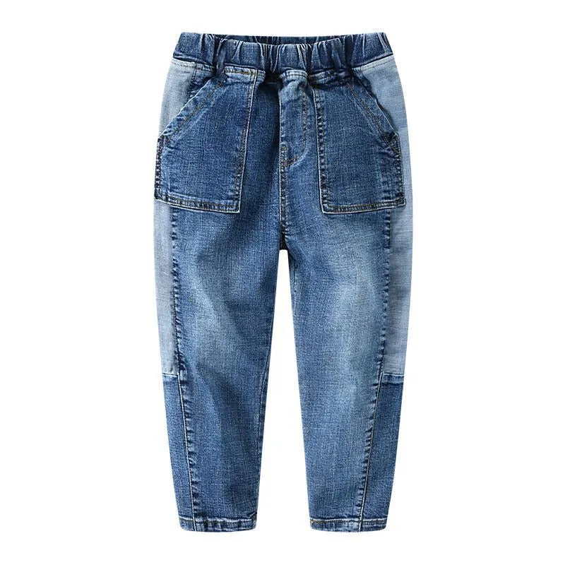 Kids Boys Jeans Loose Denim Clothing Pants Fashion Boy Casual Cowboy Long Pants - BJN0110