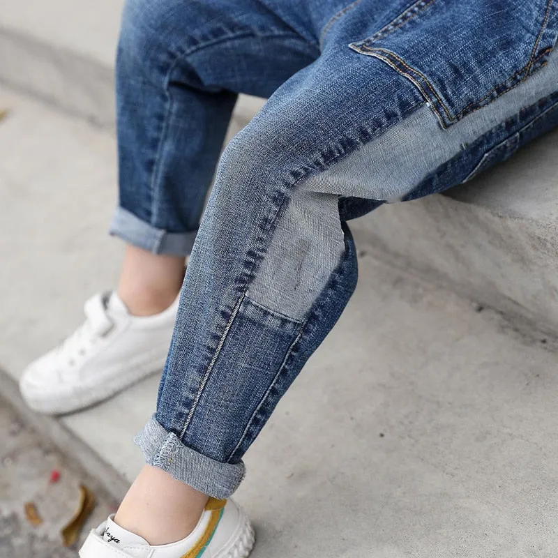 Kids Boys Jeans Loose Denim Clothing Pants Fashion Boy Casual Cowboy Long Pants - BJN0110
