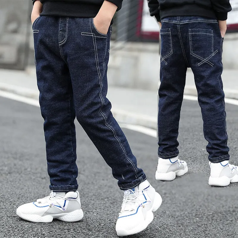 Kids Boys Jeans Loose Denim Clothing Pants Fashion Boy Casual Cowboy Long Pants - BJN0110