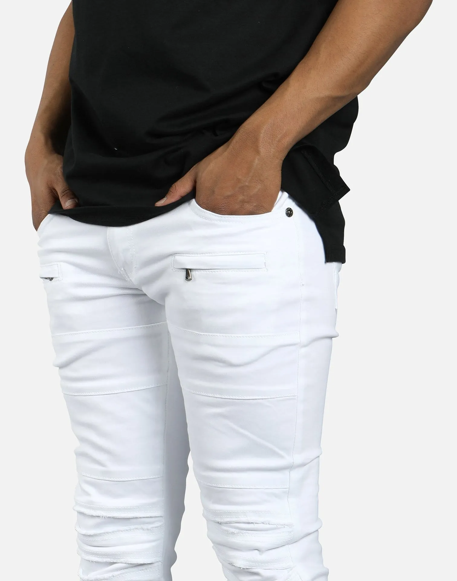 Kilogram LINE SEAM RIPPED JEANS
