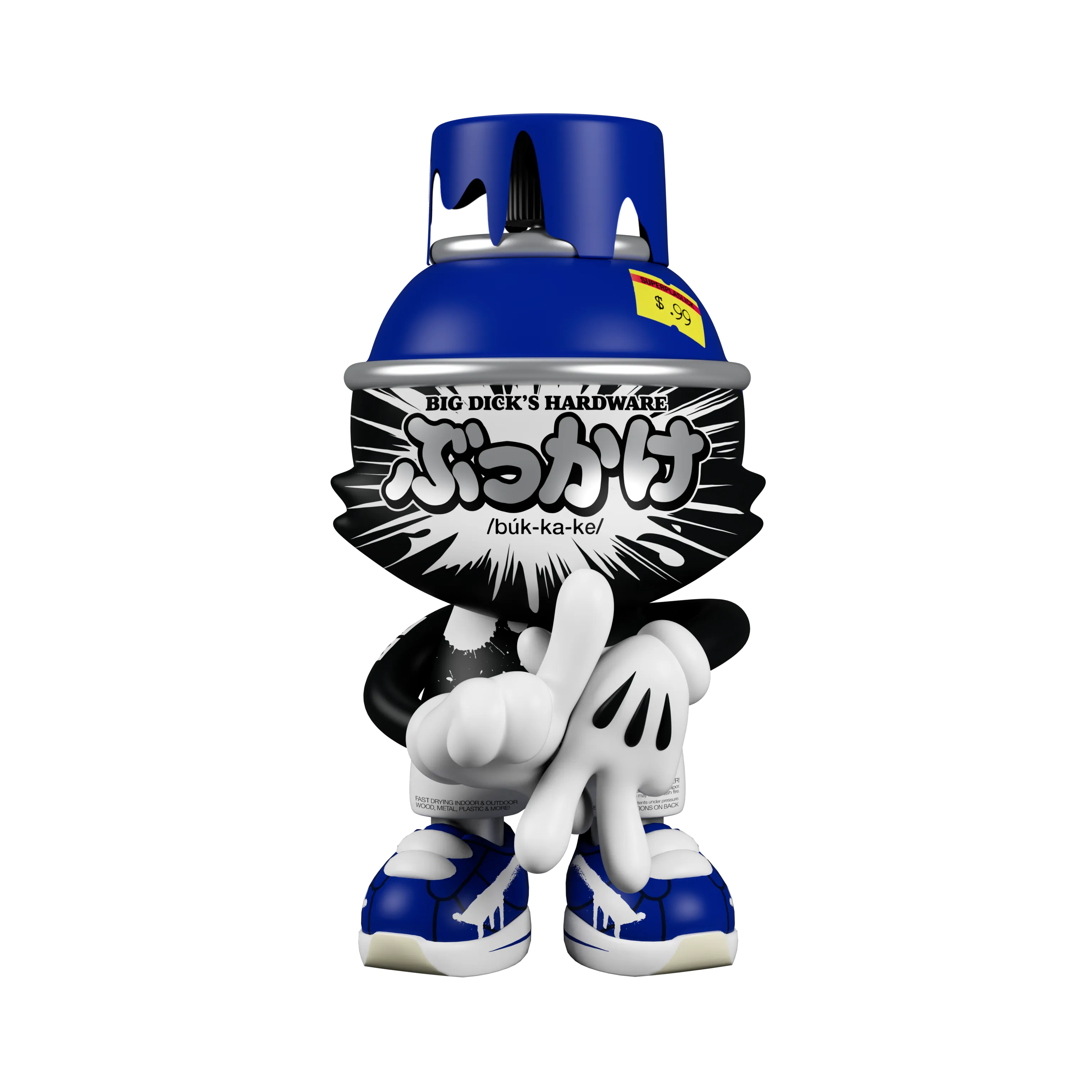 LA Blue SuperKranky 420 Special SuperPlastic Art Toy by OG Slick