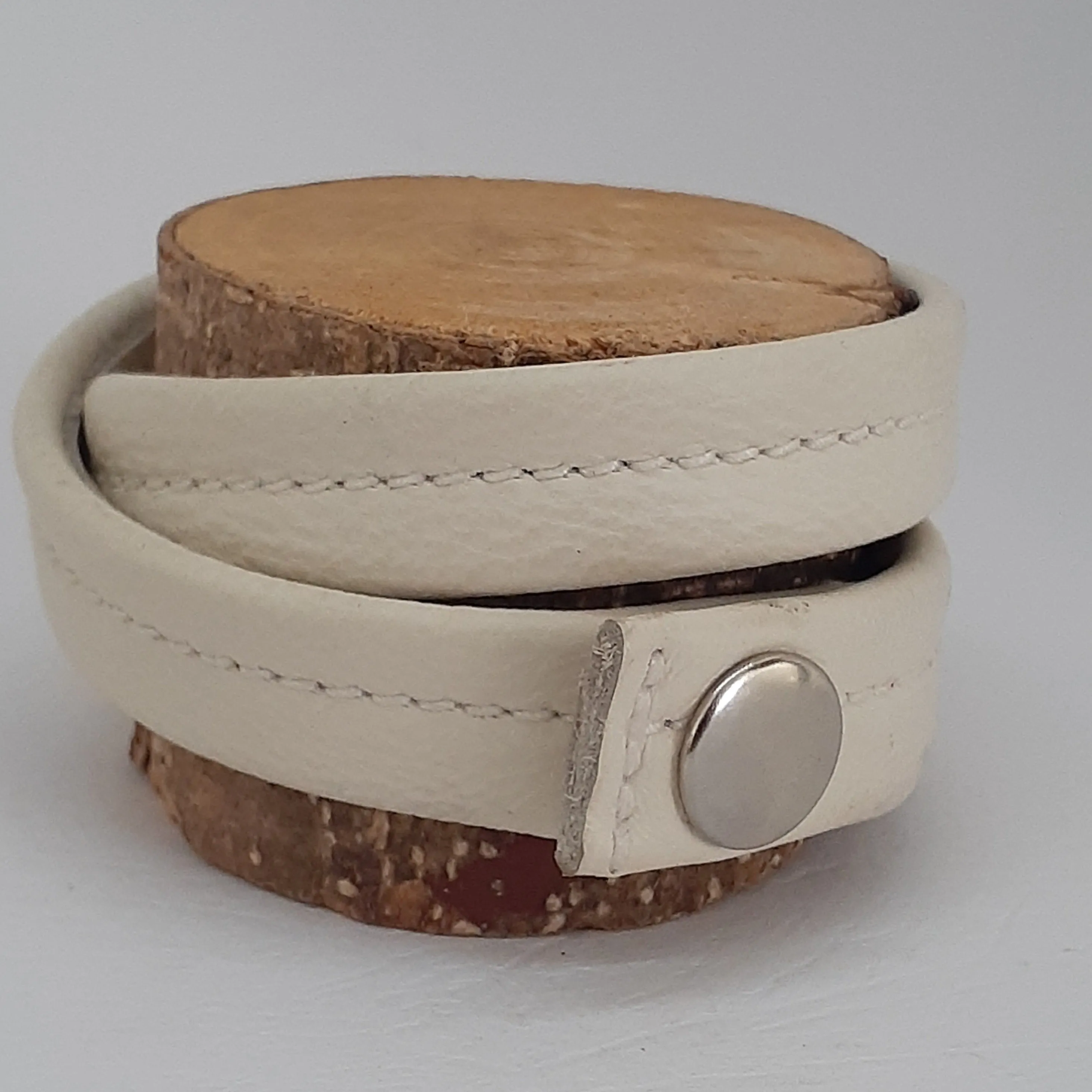 Leather Wrapped Wristbands