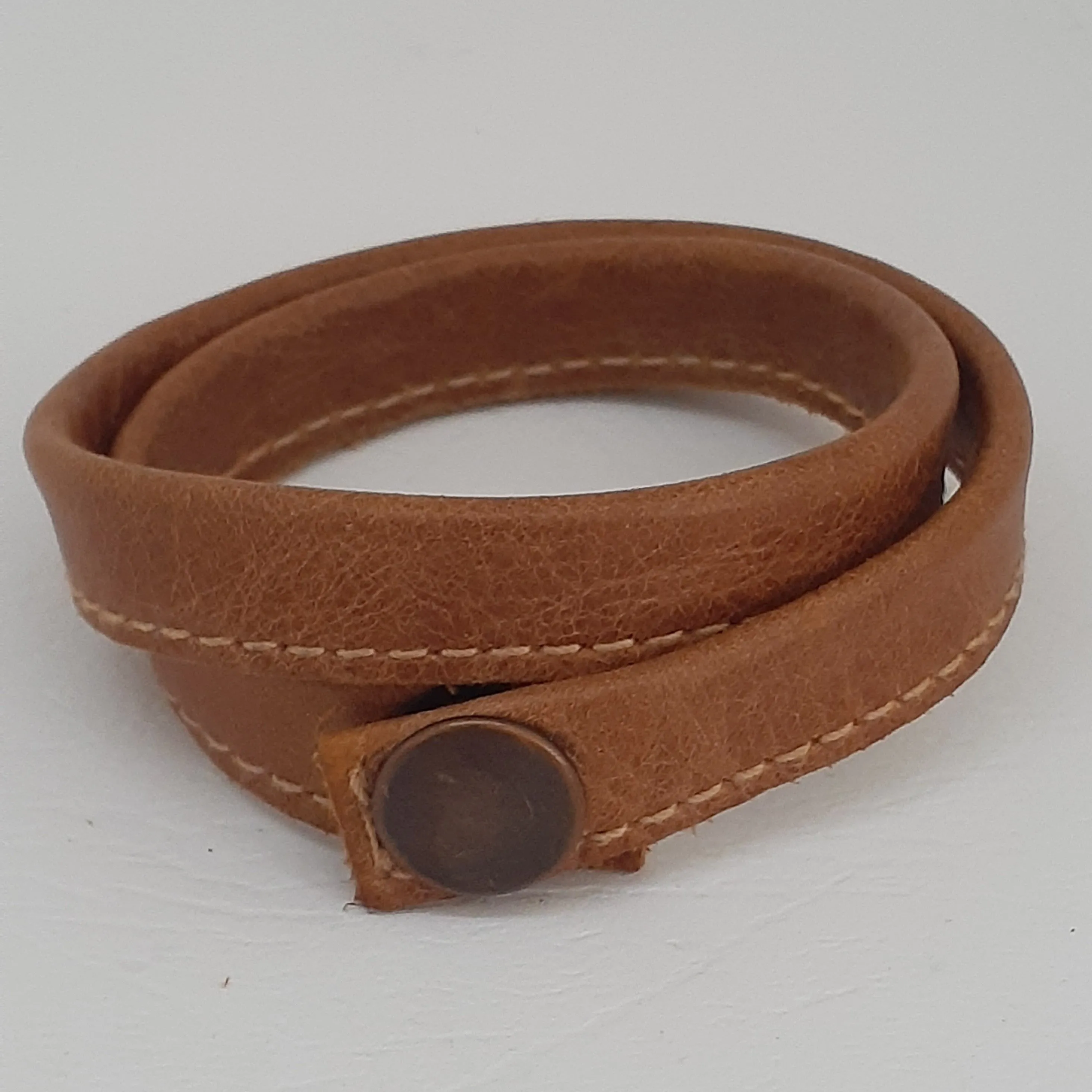 Leather Wrapped Wristbands