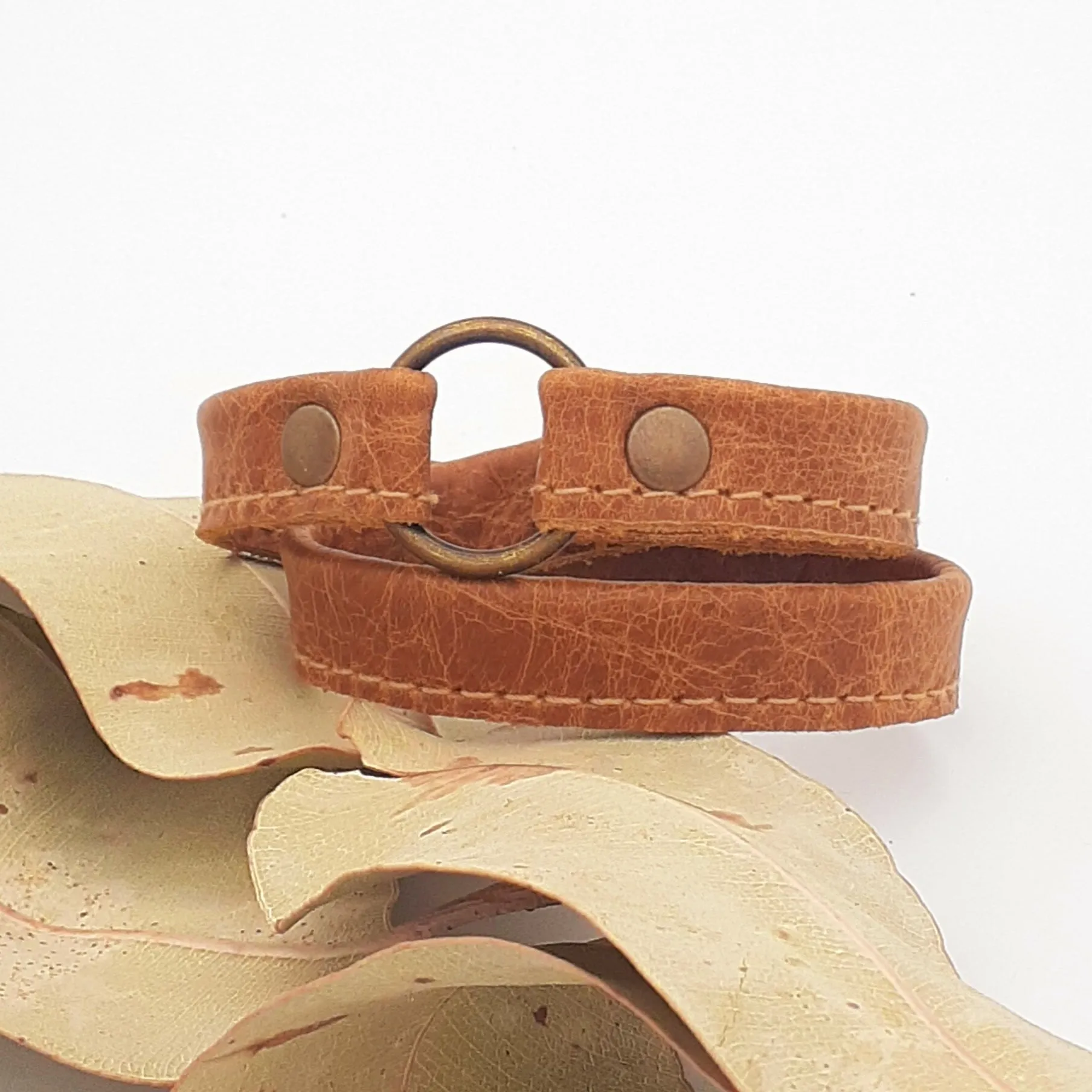 Leather Wrapped Wristbands
