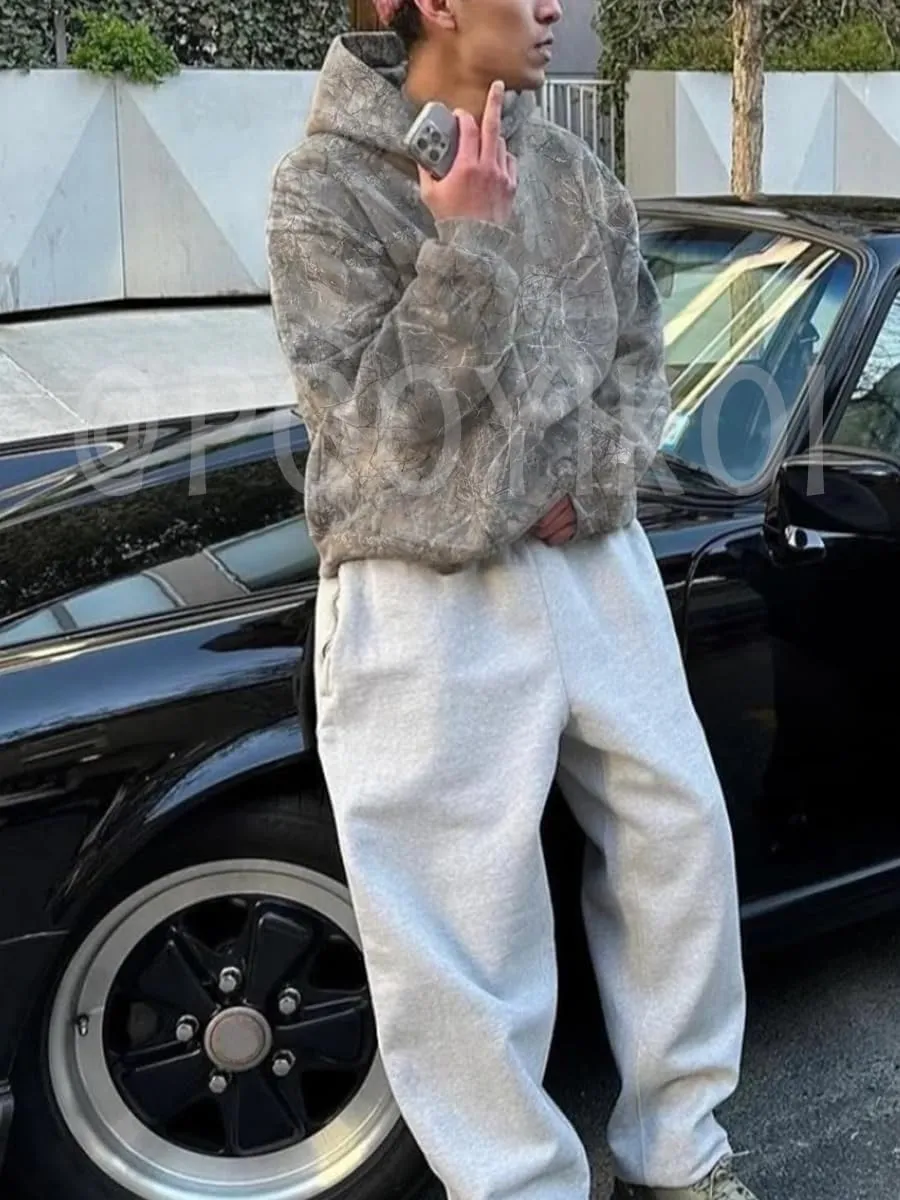 Leopard Print Oversized Camo Hoodie for Women - Cheetah Pullover Tops Y2k Graphic Hoodie With Pocket