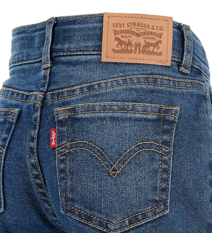 Levi's Kids Pantalone a vita alta da bambina e ragazza jeans Mini Mom 3EG377-D0G medio