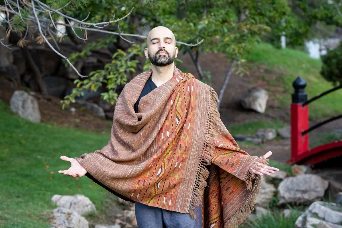 Meditation Shawl / Meditation Blanket / Prayer Shawl for Men Women (Empower)