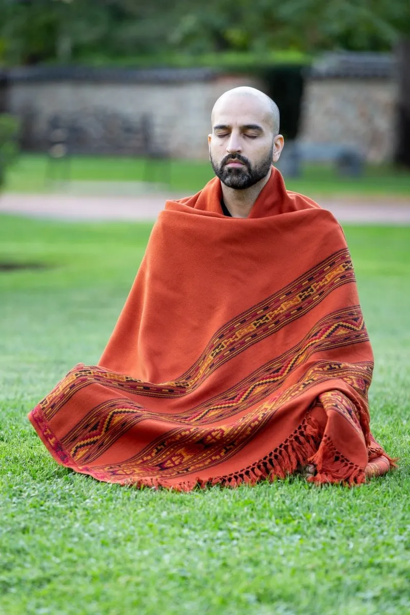 Meditation Shawl / Meditation Blanket / Prayer Shawl for Men Women (Energize)