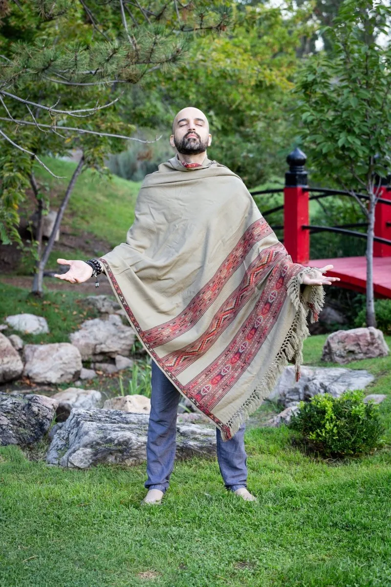 Meditation Shawl / Meditation Blanket / Prayer Shawl for Men Women (Energize)