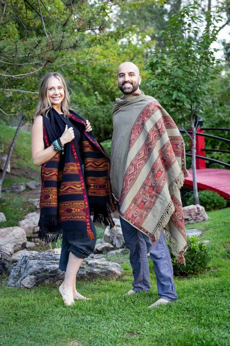 Meditation Shawl / Meditation Blanket / Prayer Shawl for Men Women (Energize)