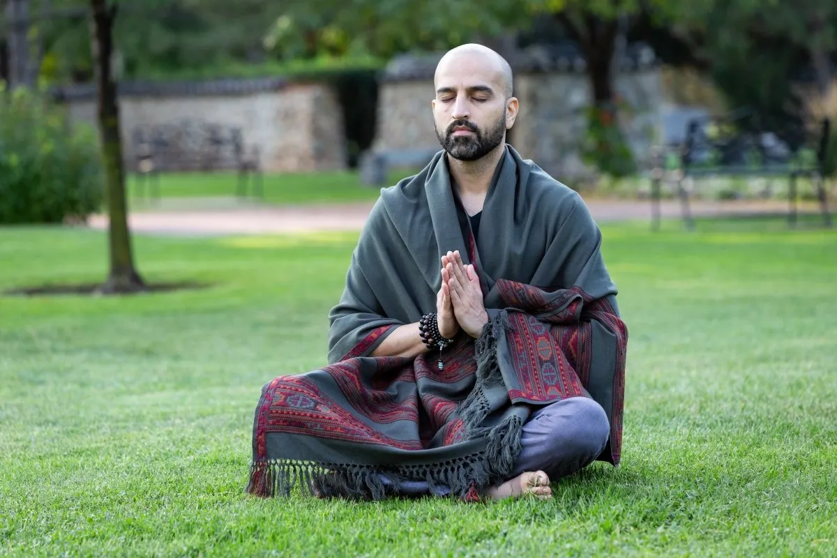 Meditation Shawl / Meditation Blanket / Prayer Shawl for Men Women (Energize)