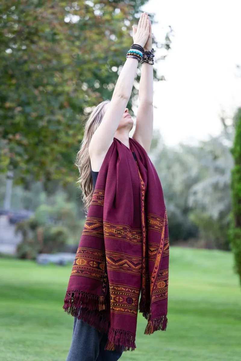 Meditation Shawl / Meditation Blanket / Prayer Shawl for Men Women (Energize)