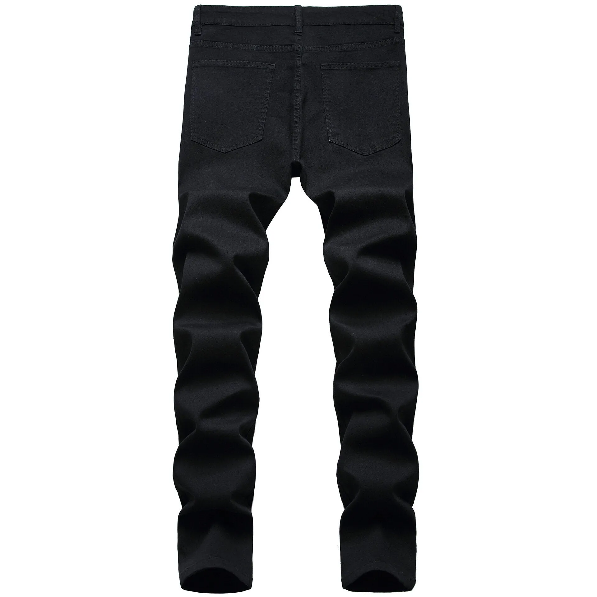 Men's Slim Fit Stretch Jeans Ripped Skinny Pant