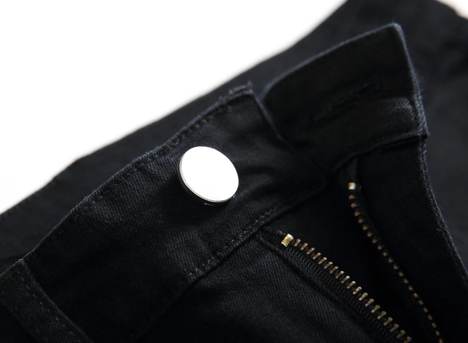 Men's Slim Fit Stretch Jeans Ripped Skinny Pant