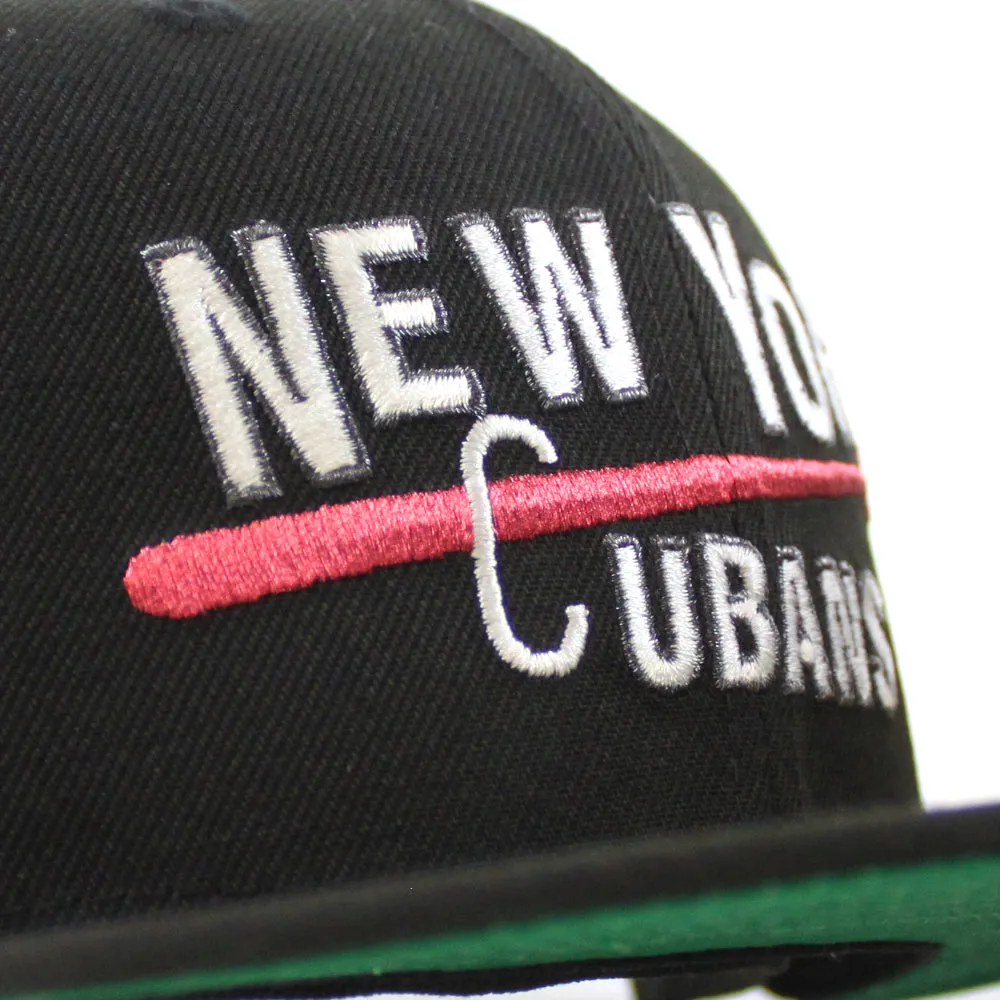 New York Cubans New Era 59Fifty Fitted Hat (Black Green Under Brim)