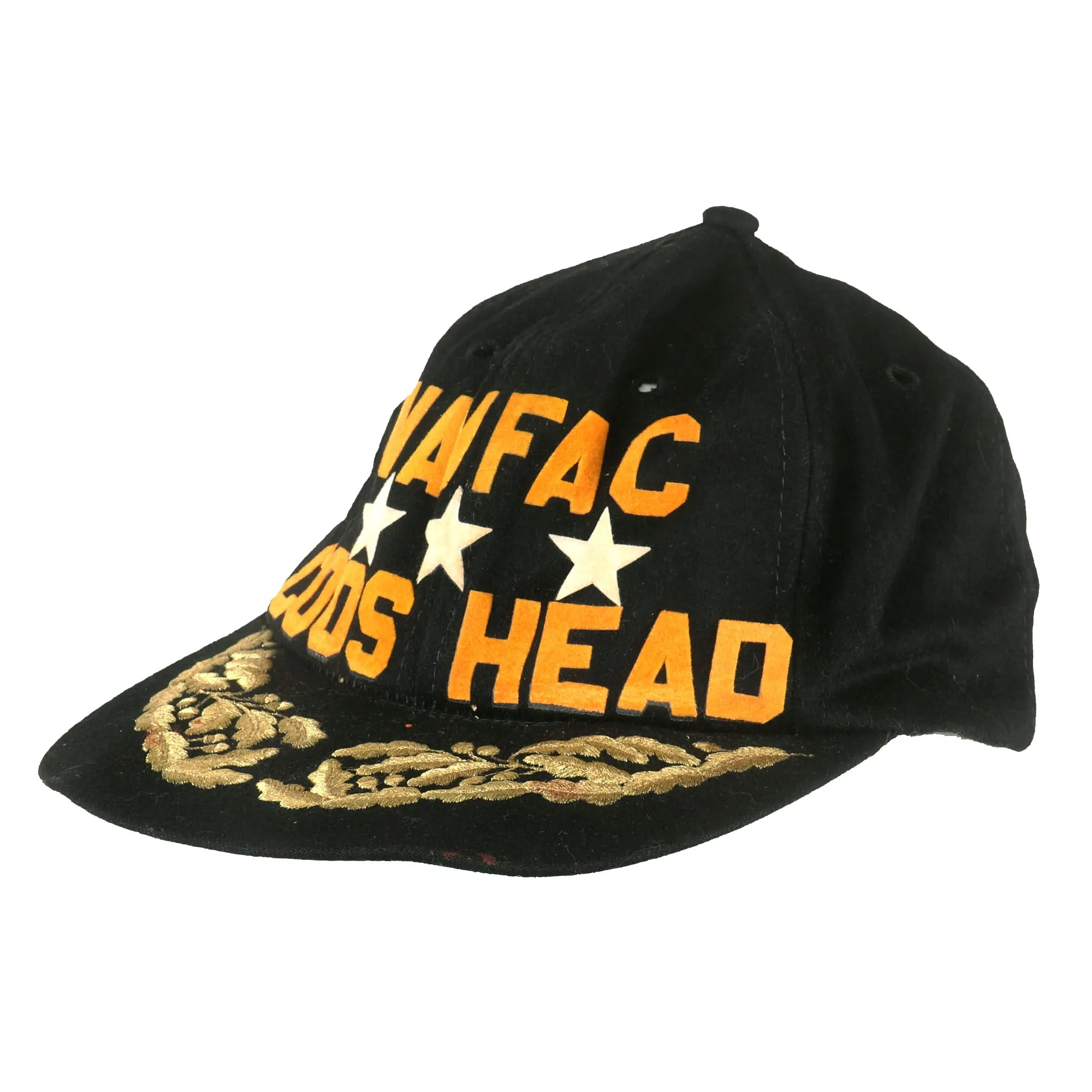 Original U.S. Navy “Baseball Cap” For Admiral Samuel Gravely - First African American to Serve On a Fighting Ship as an Officer, First to Command a Navy ship, First Fleet Commander, and First to Become a Flag Officer