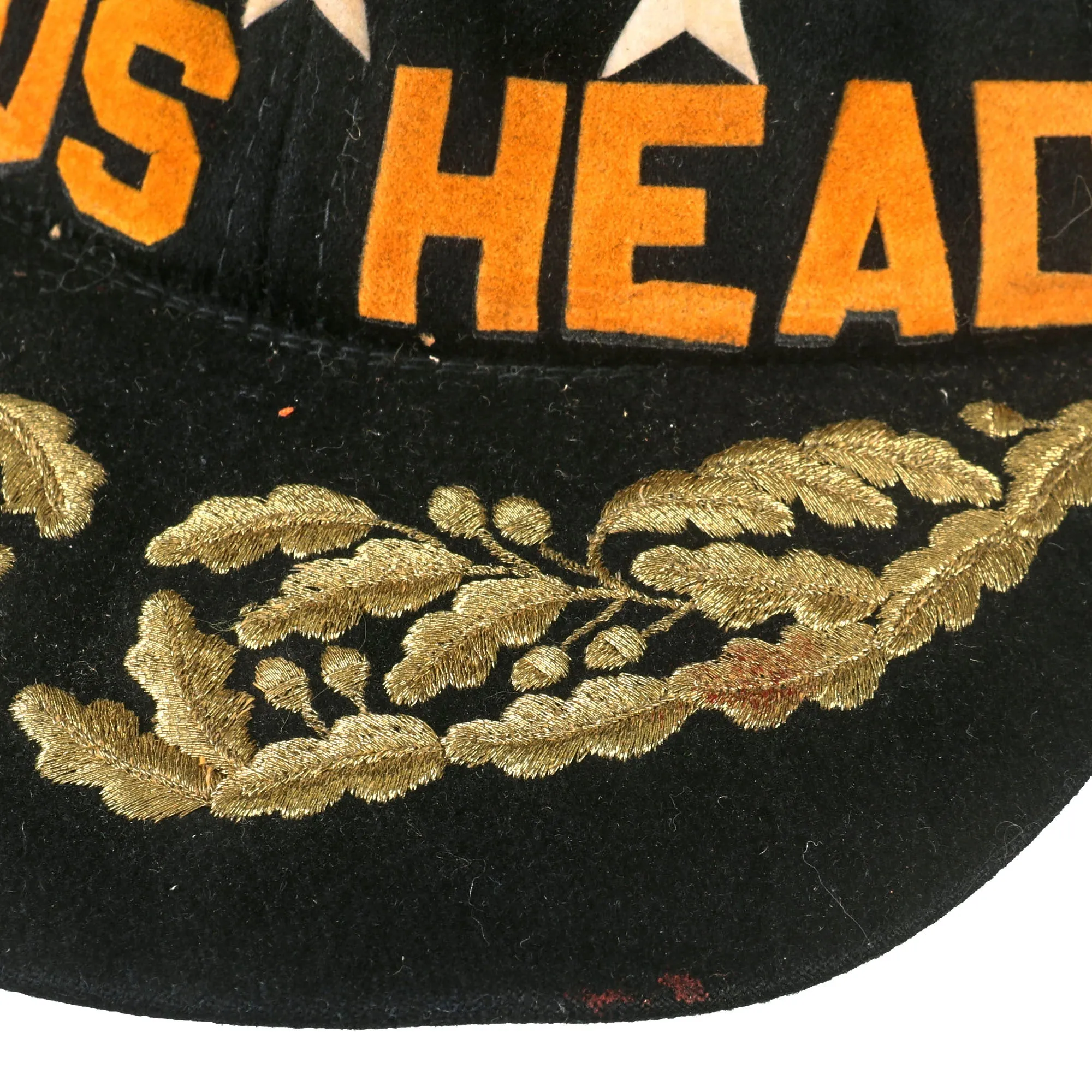 Original U.S. Navy “Baseball Cap” For Admiral Samuel Gravely - First African American to Serve On a Fighting Ship as an Officer, First to Command a Navy ship, First Fleet Commander, and First to Become a Flag Officer