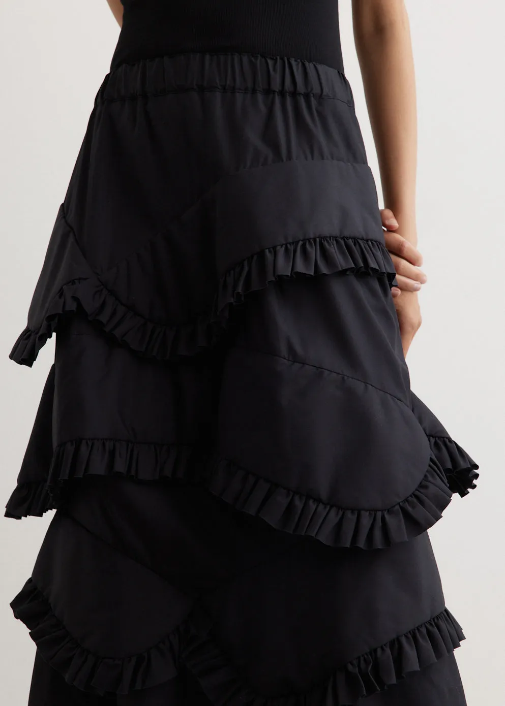 Padded Cotton Skirt