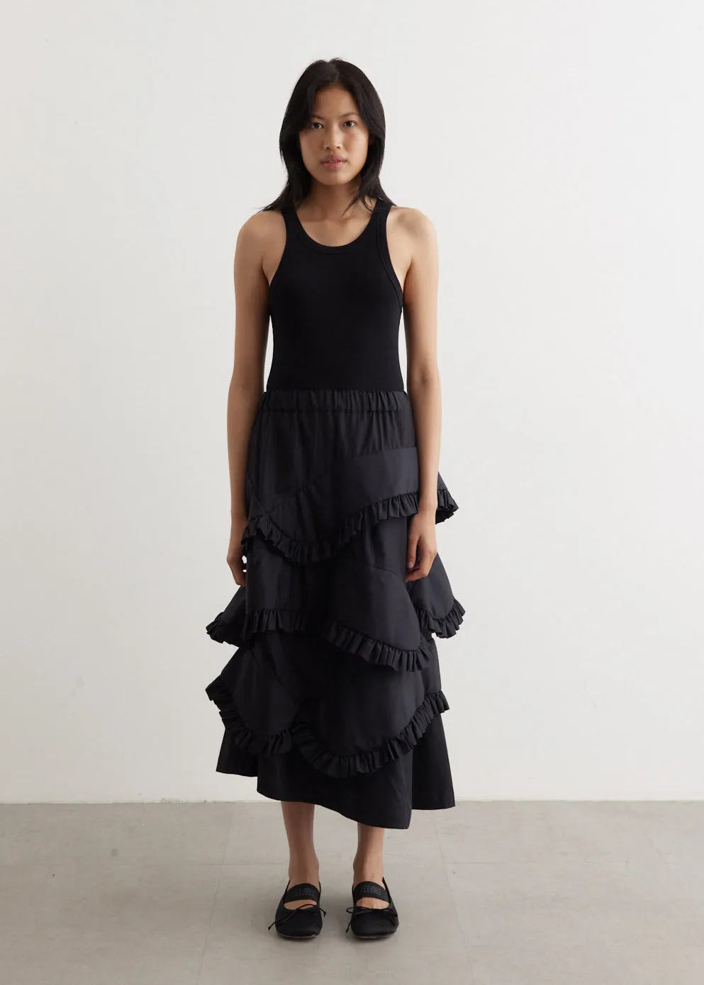 Padded Cotton Skirt