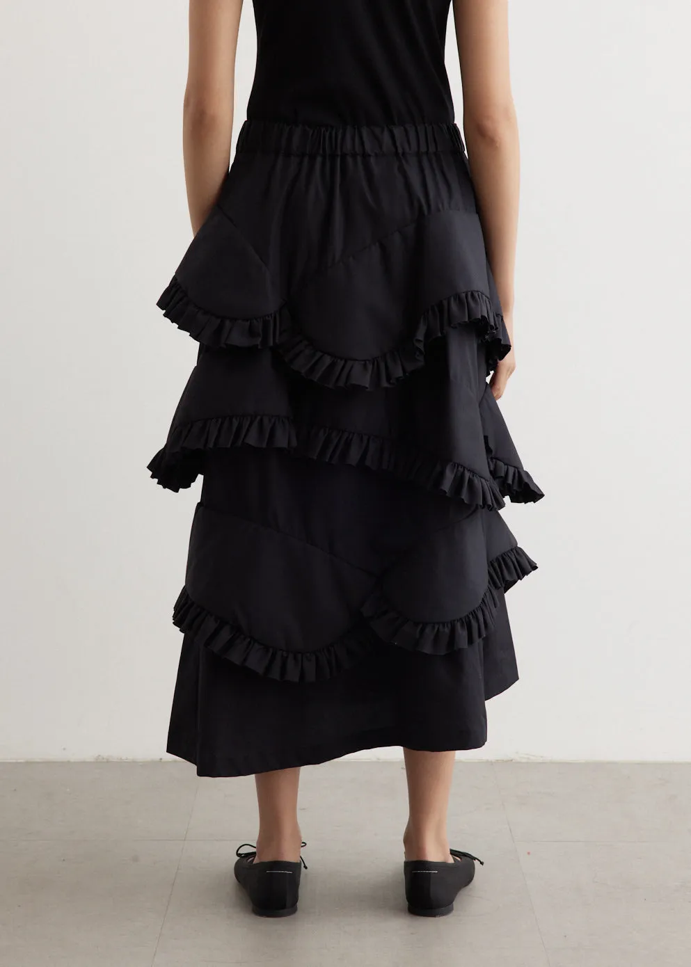 Padded Cotton Skirt