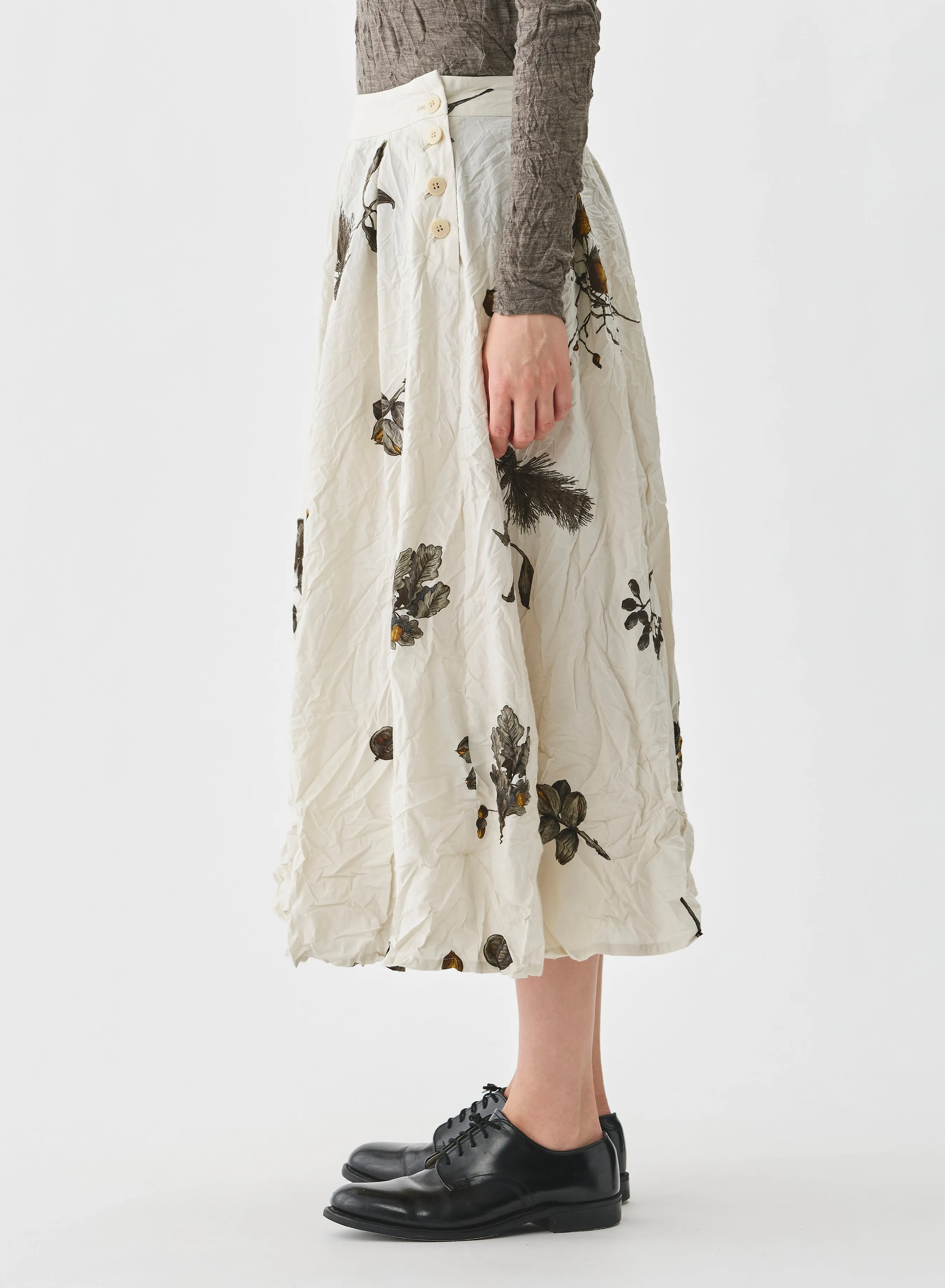Pas De Calais - Secret Forest Print Skirt