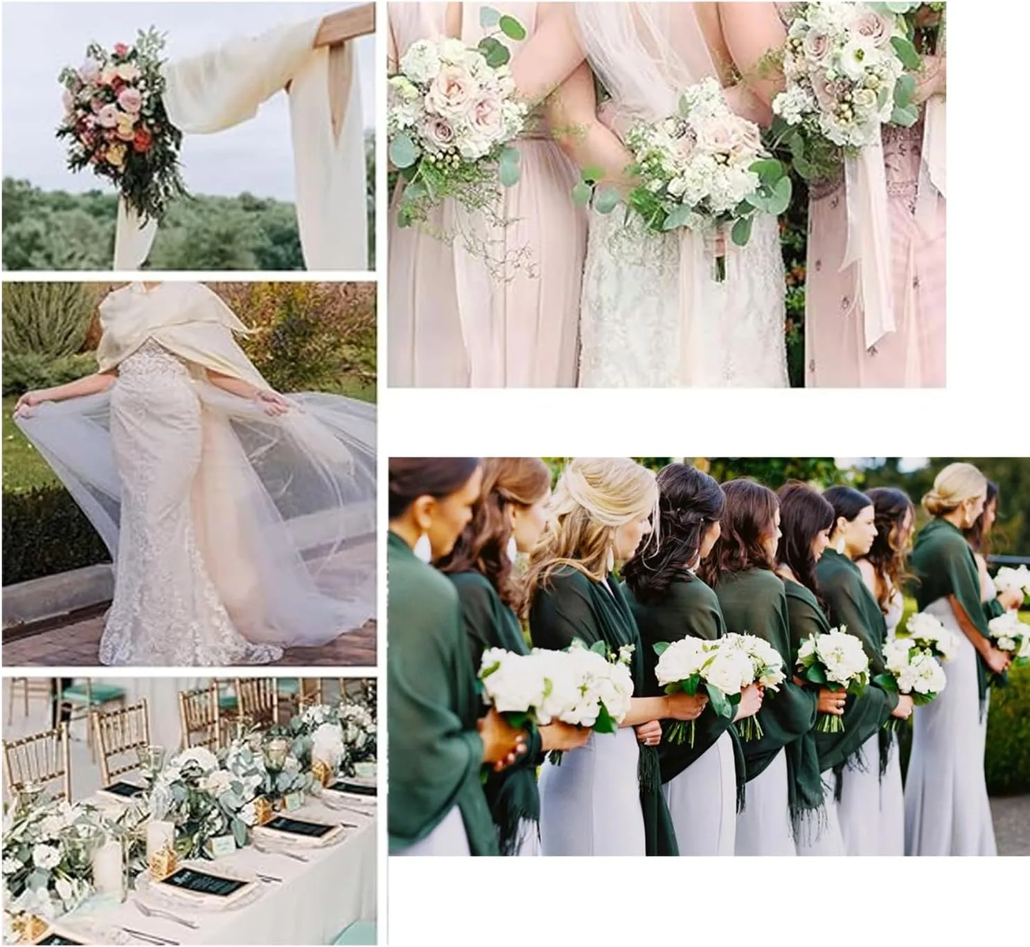 Pashmina Large Soft Plain Shawl/Wrap/Scarf for Women