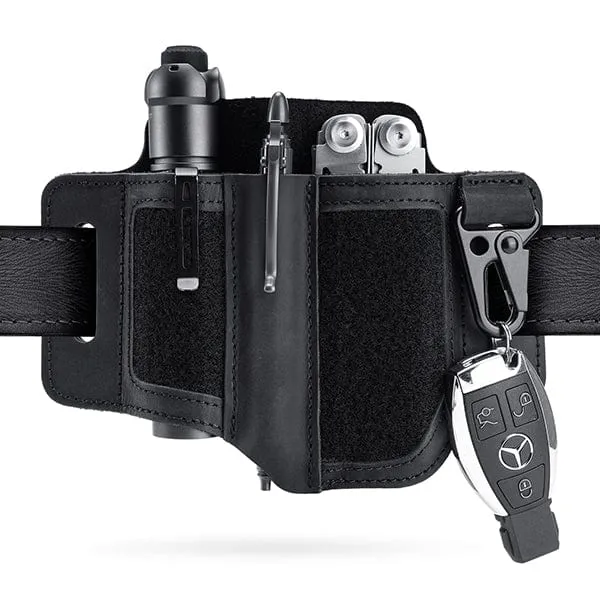 PL3 Multitool Sheath, Leather Sheath with DIY Patch Area and Pen Holder
