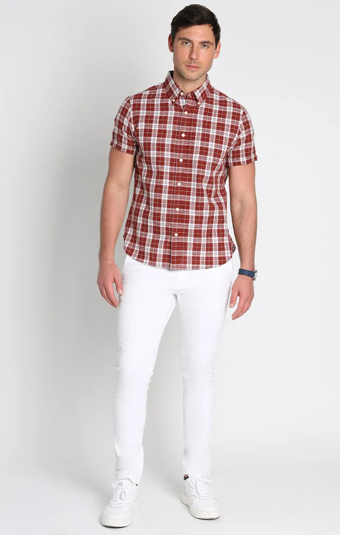 Plaid Madras Short Sleeve Shirt
