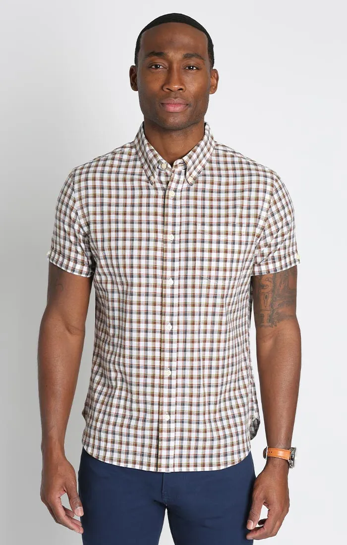 Plaid Madras Short Sleeve Shirt