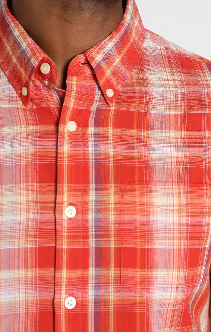 Plaid Madras Short Sleeve Shirt
