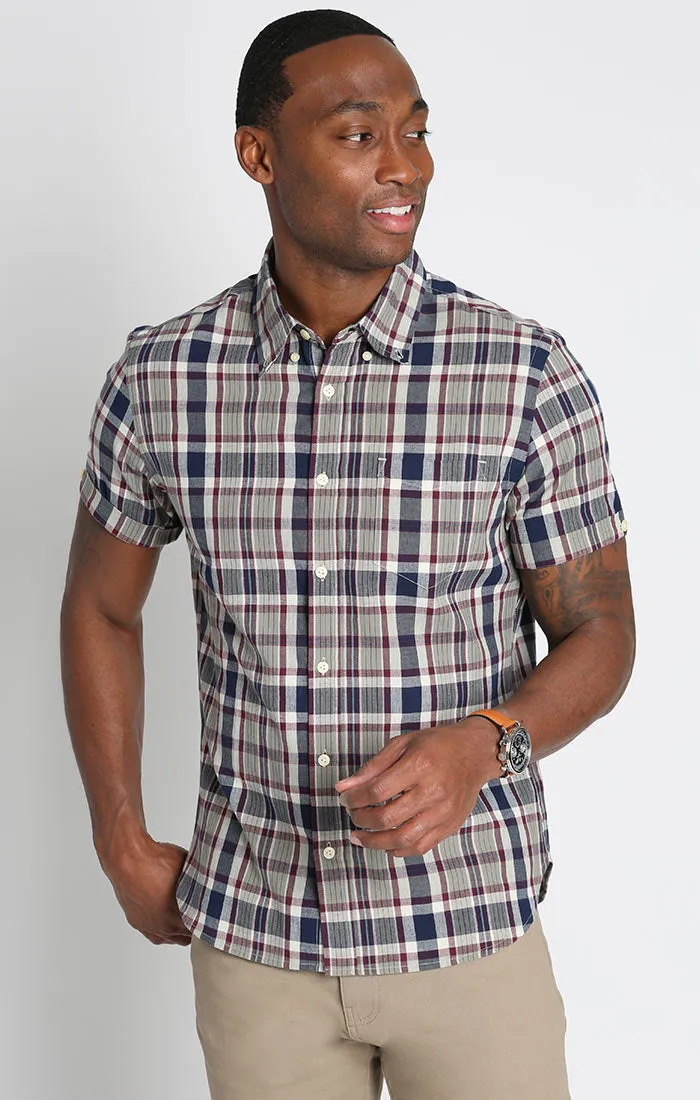Plaid Madras Short Sleeve Shirt