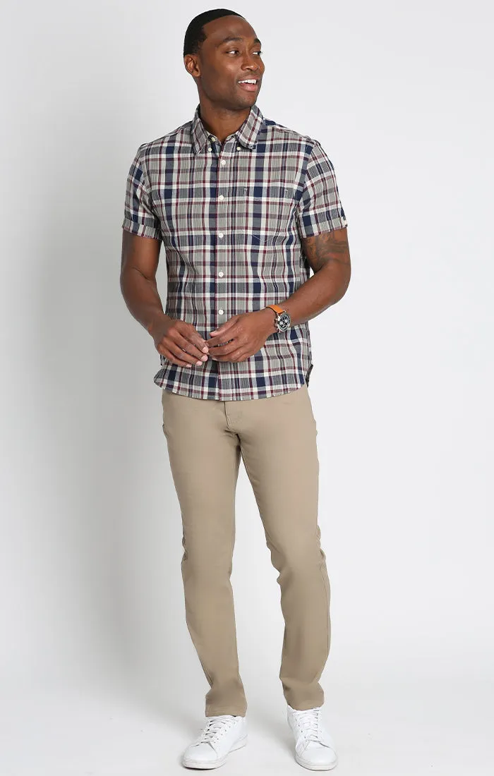 Plaid Madras Short Sleeve Shirt