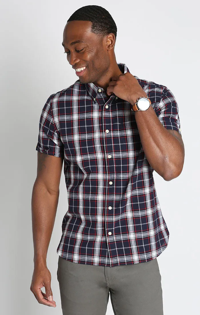 Plaid Madras Short Sleeve Shirt
